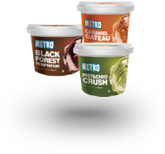 metro ice cream price list