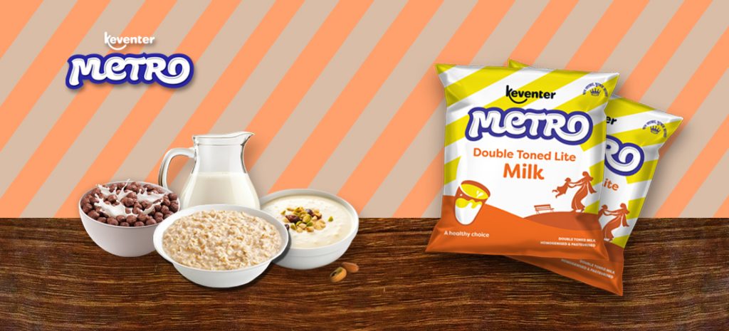 Simple cereal-based desserts using Keventer Metro Double Toned Light Milk