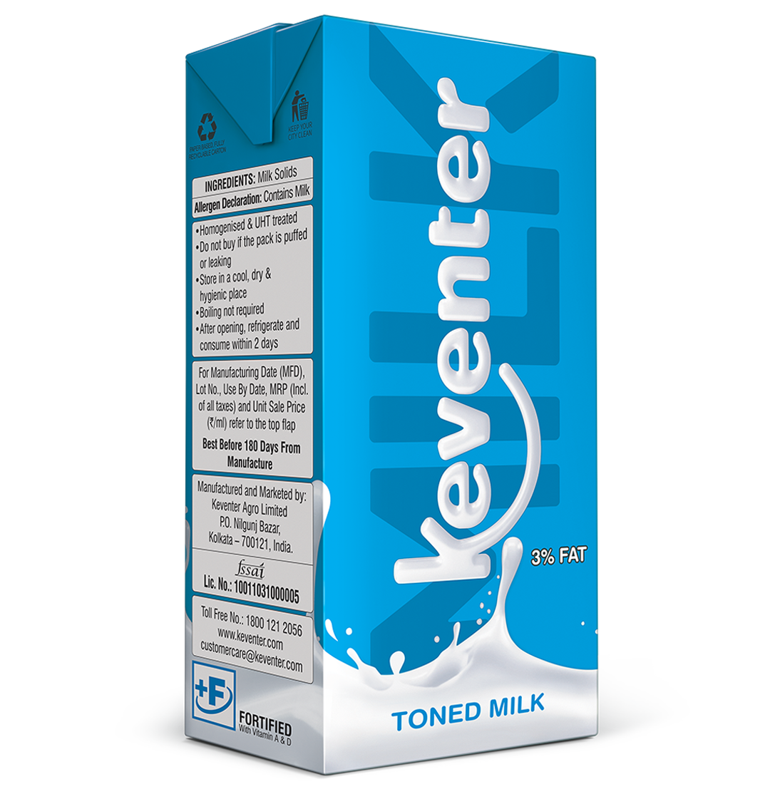 Keventer Tetra Pack Toned Milk