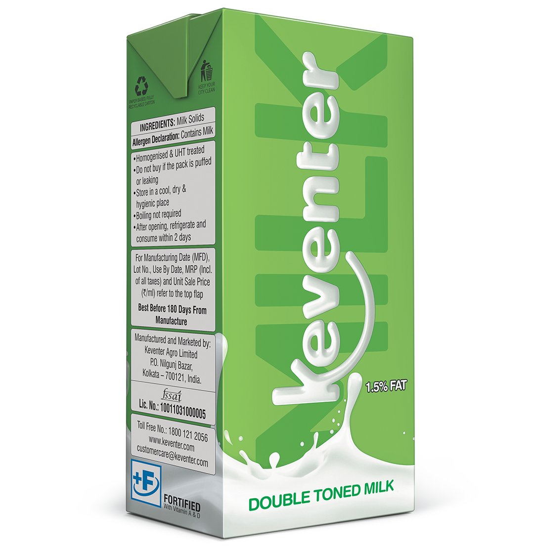 Keventer Tetra Pack Double Toned Milk