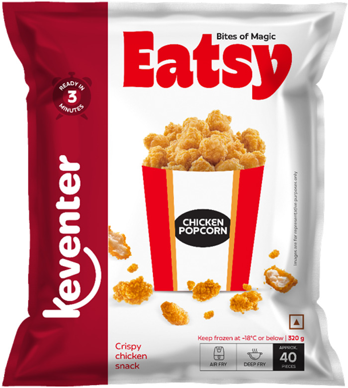 Keventer Eatsy Chicken Popcorn front 320g