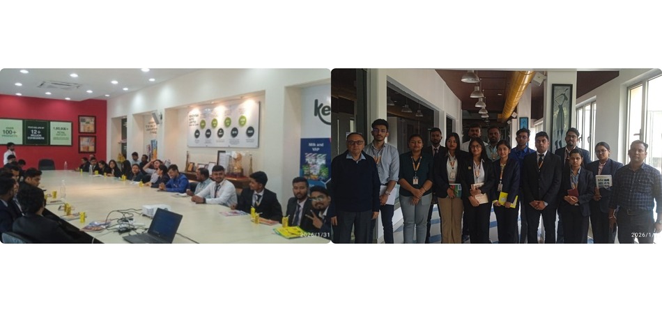 EIILM Management Students Visit Beverage Plant for Industry Exposure