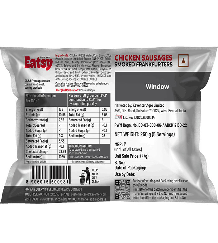 Smoke-Frankfurters-Eatsy 250g