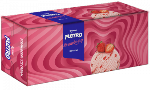 Keventer Metro Strawberry Party Pack Ice Cream