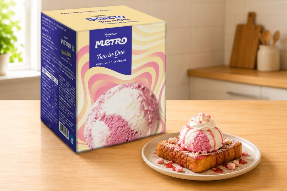 Keventer Two in One Ice Cream 4L