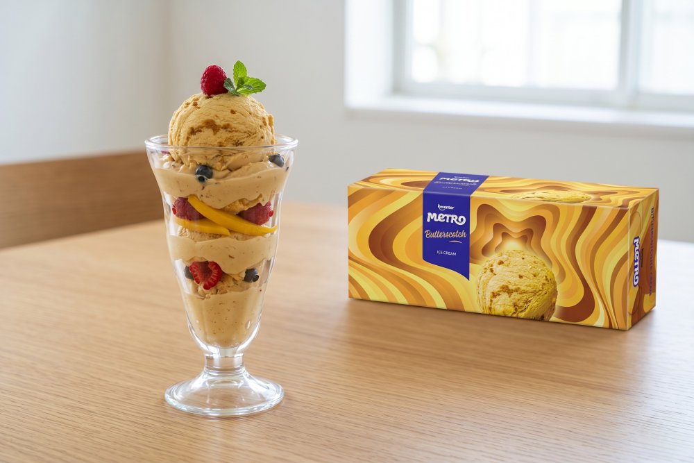 Keventer Metro Butterscotch Ice Cream 900ml