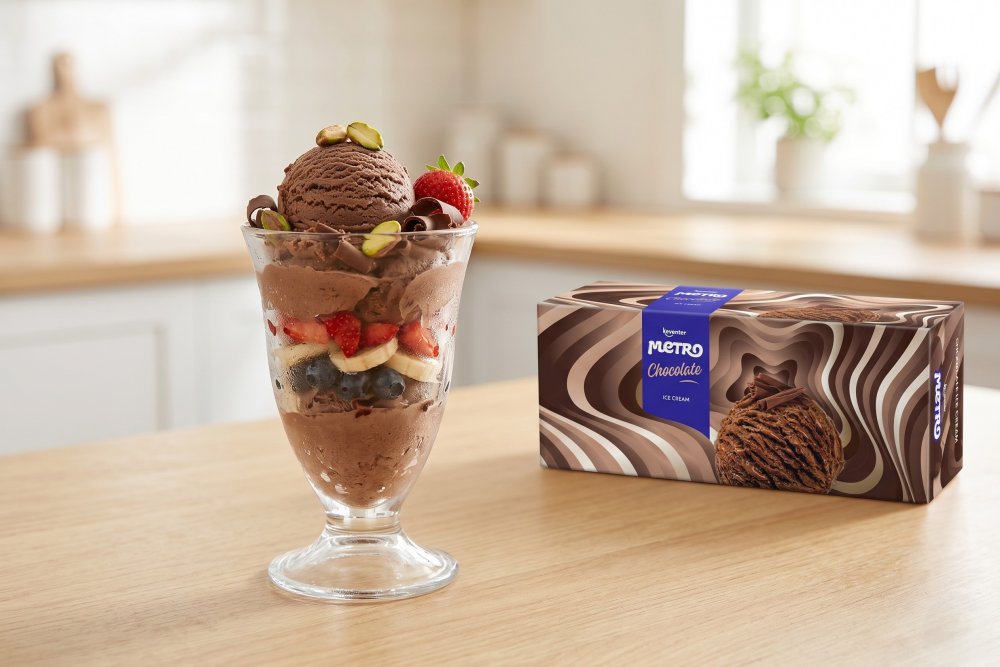 Keventer Metro Chocolate Ice Cream 900ml