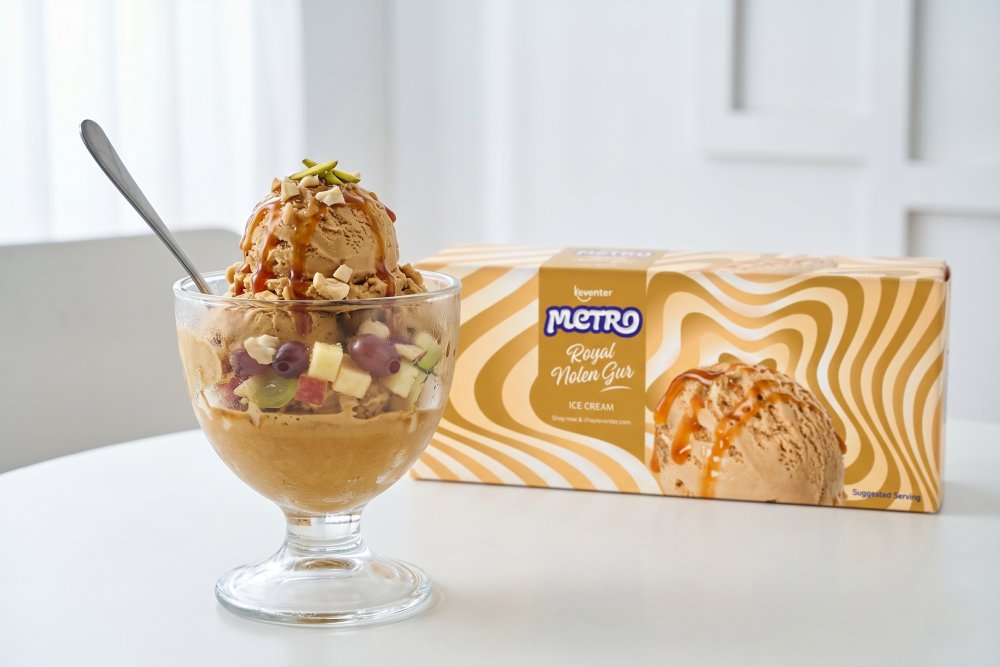Keventer Metro Nolen Gur Ice Cream 900ml