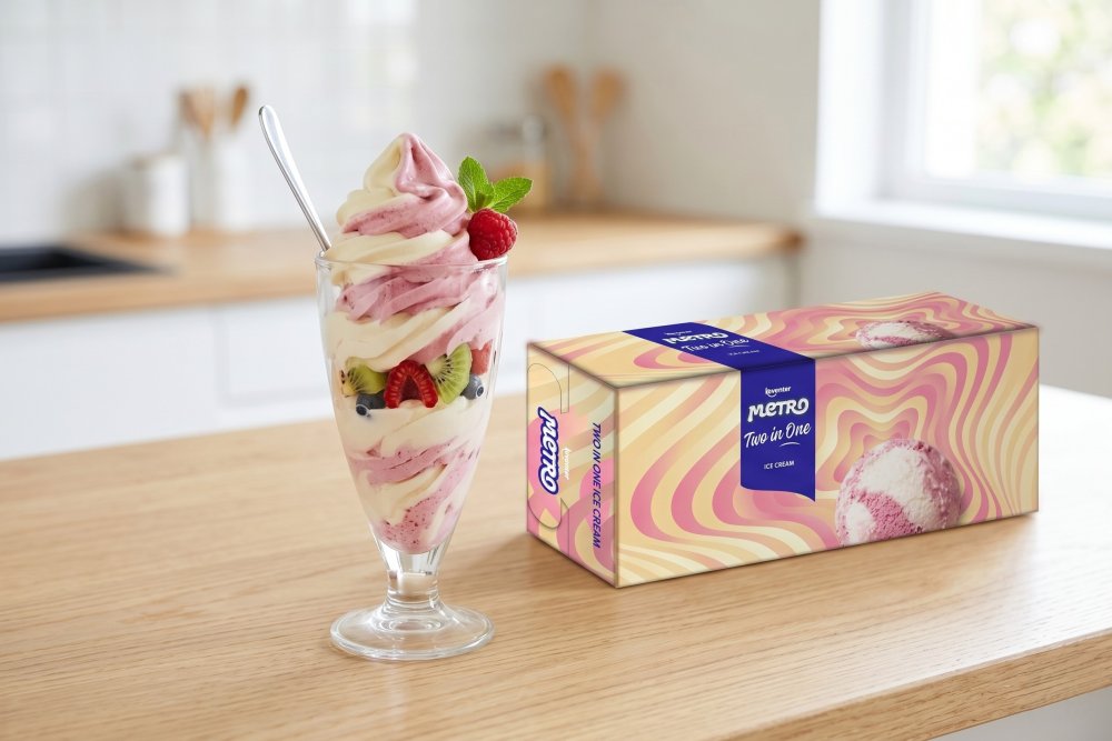 Keventer Metro Two In One Ice Cream 900ml