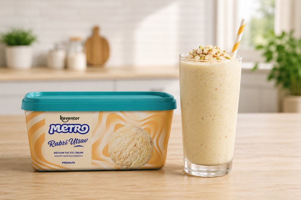 Keventer Metro Rabri Utsav Medium Fat Ice Cream 750ml