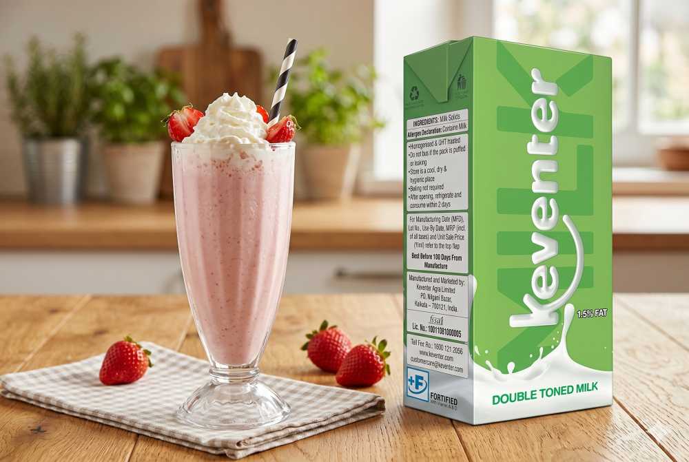 Keventer UHT Double Toned Milk low calorie daily milk
