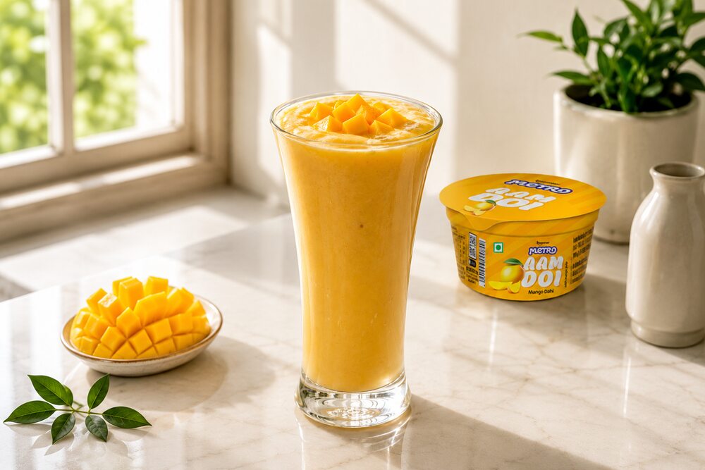 Keventer Metro Aam Doi 80g thick creamy mango dahi