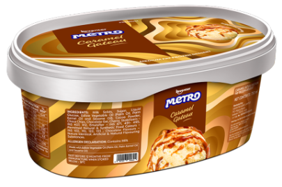 Keventer Metro Caramel Gateau Premium Tub