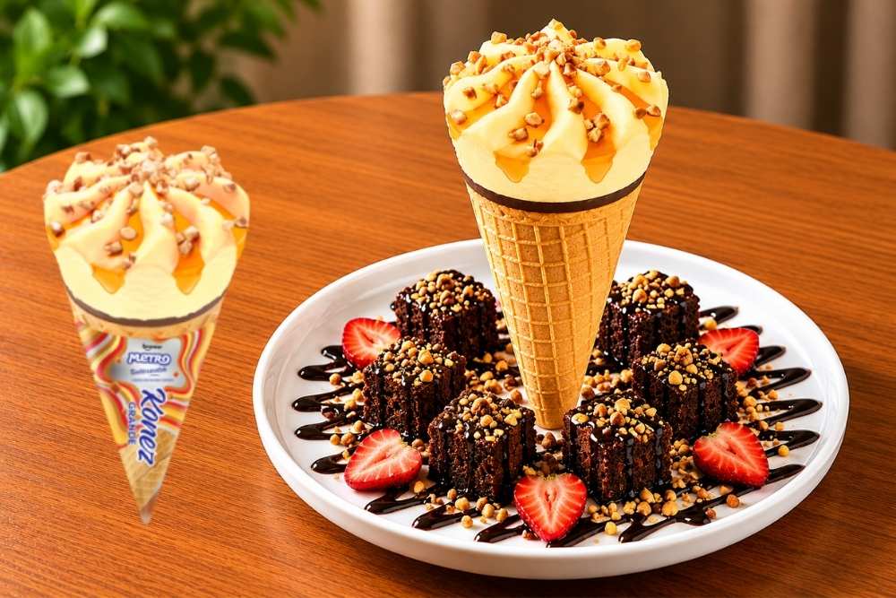 Keventer Metro Butterscotch Grande Kone Medium Fat Frozen Dessert 110ml