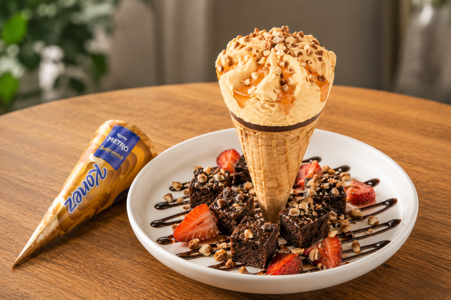 Keventer Metro Konez Butterscotch Medium Fat Frozen Dessert 80ml