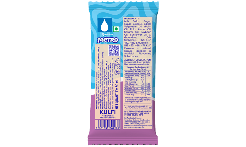 Keventer Metro Kulfi Backend