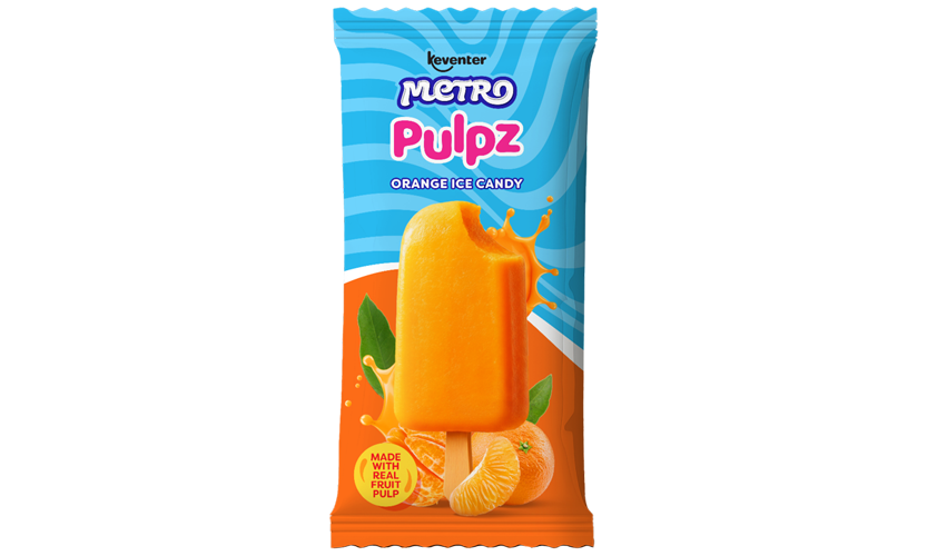 Keventer Metro Pulpz Orange Ice Candy